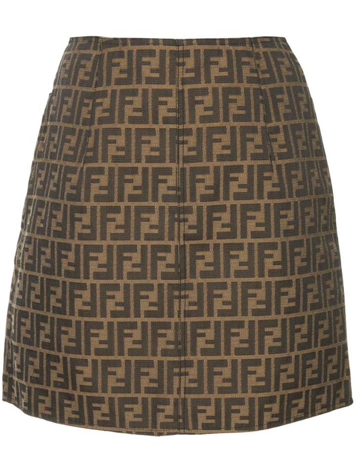 Fendi Vintage Logos Skirt - Brown
