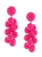 Sachin & Babi Seedbead Bubble Earrings - Pink & Purple