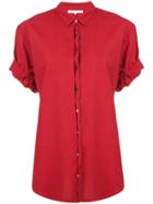 Xirena Channing Poplin Shirt - Red
