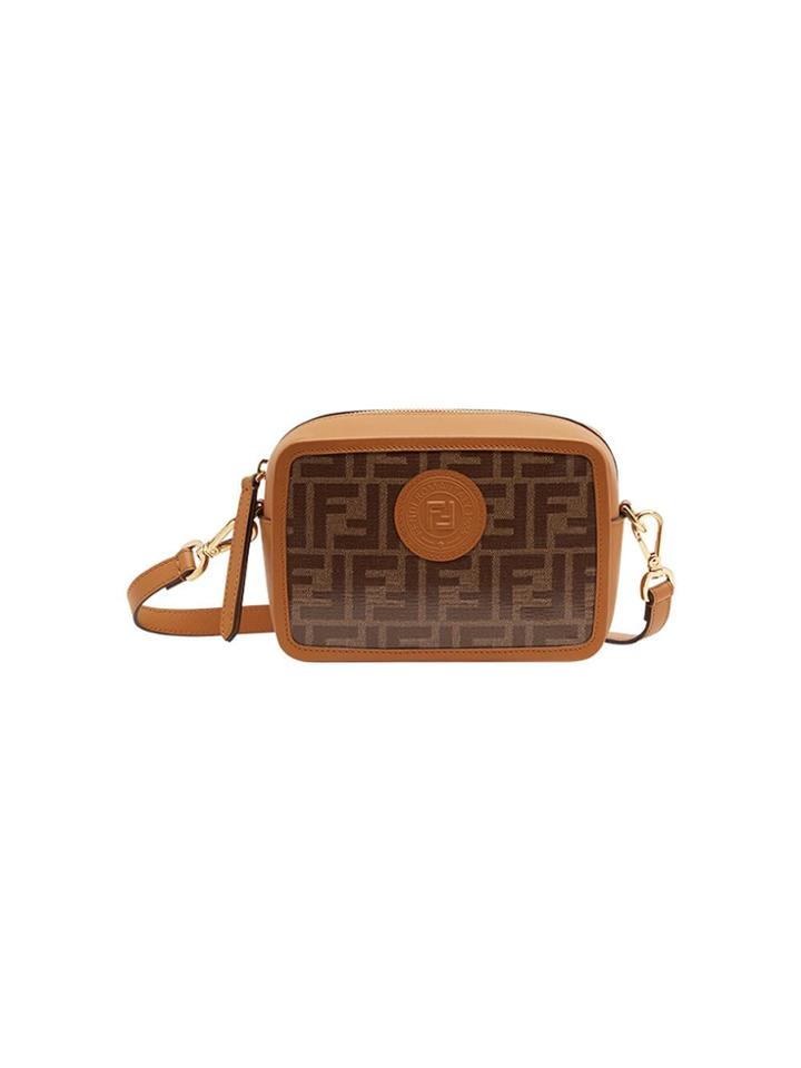 Fendi Mini Camera Case Crossbody Bag - Brown