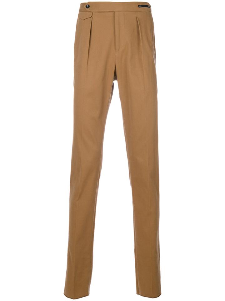 Pt01 Pleated Trousers - Brown