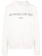 Ih Nom Uh Nit Logo Print Hoodie - White