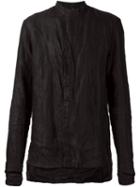 Barbara I Gongini Band Collar Creased Shirt