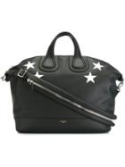 Givenchy Stars Print Large Nightingale Tote, Men's, Black, Calf Leather