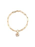 Foundrae 18kt Yellow Gold True Love Knot Fob Clip Bracelet
