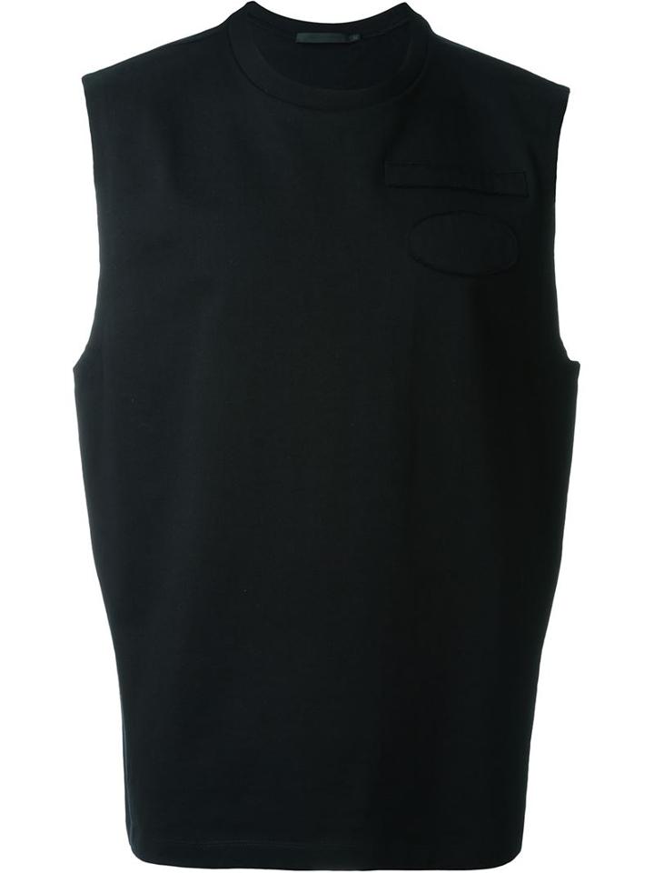 Alexander Wang Raw Edge Patch Muscle Tank Top