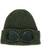 Cp Company Glasses Knit Cap - Green