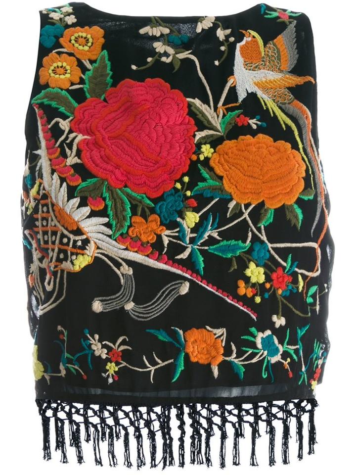 Alice+olivia 'clarice' Tank Top, Women's, Size: 4, Black, Viscose