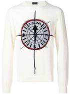 Z Zegna Compass Cashmere Jumper - White