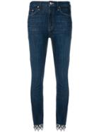 Mother Lcw Skinny Jeans - Blue