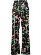 Pinko Logo Graphic Trousers - Black