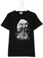Dkny Kids Graphic Print T-shirt - Black
