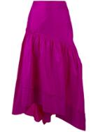 3.1 Phillip Lim Asymmetric Midi Skirt - Pink & Purple