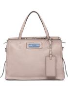 Prada Etiquette Leather Bag - Neutrals
