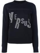 Versus Logo Sweatshirt, Women's, Size: Small, Black, Polyamide/spandex/elastane