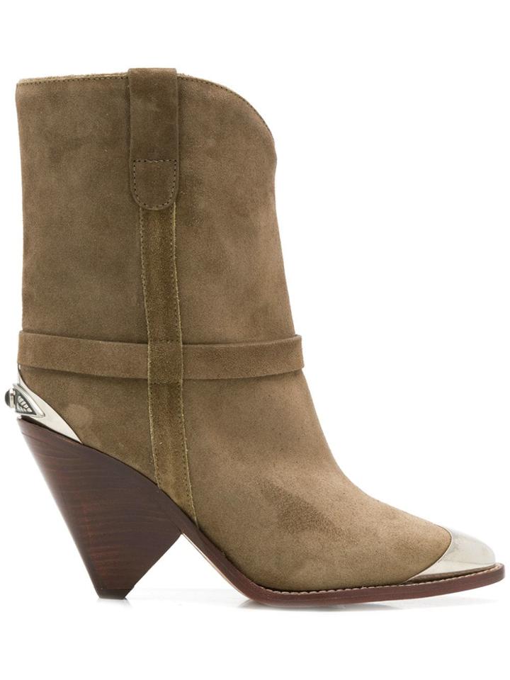 Isabel Marant Lambsy Boots - Neutrals