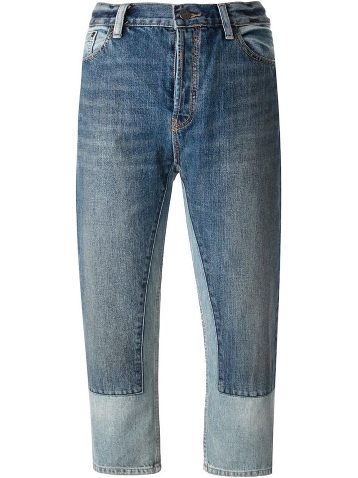 Marc By Marc Jacobs Wide Leg Cropped Jeans, Women's, Size: 27, Blue, Cotton