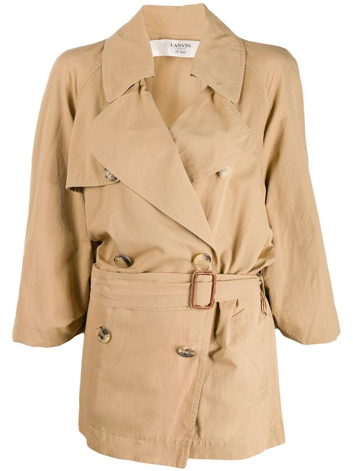 Lanvin Pre-owned 2007 Belted Trench Coat - Neutrals