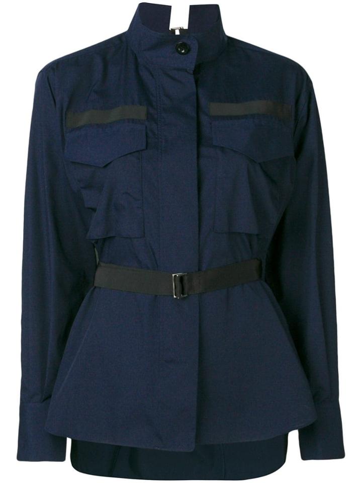 Sacai Belted Utility Shirt - Blue