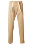 Entre Amis Drawstring Tapered Trousers - Nude & Neutrals