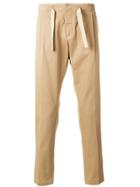 Entre Amis Drawstring Tapered Trousers - Nude & Neutrals