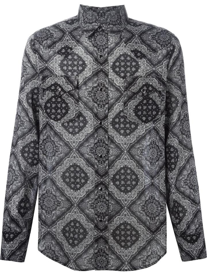 Saint Laurent Bandana Print Shirt