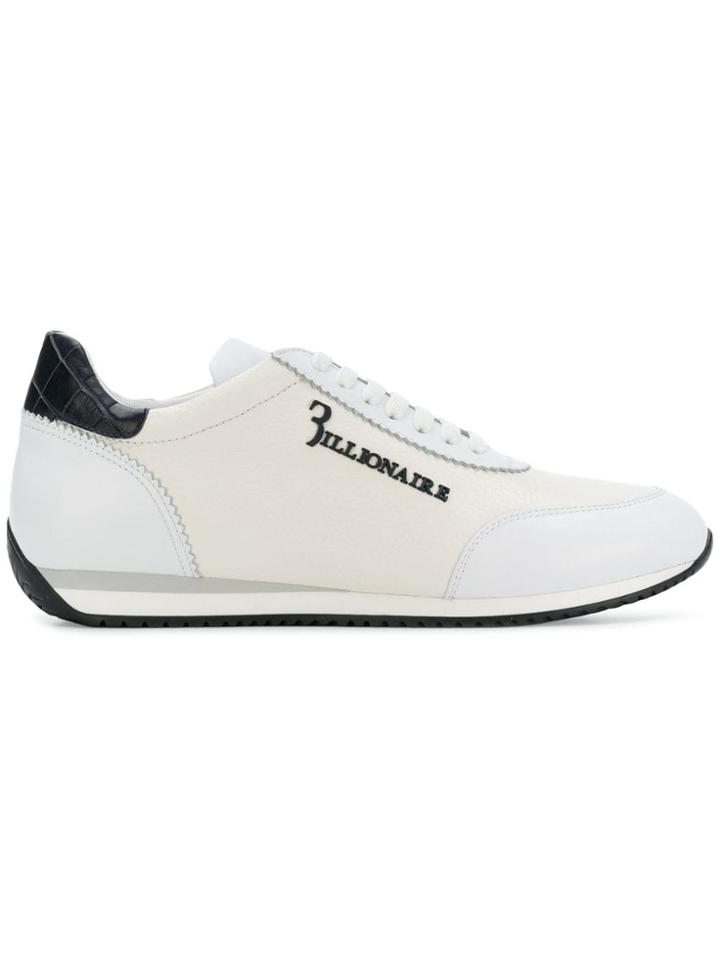 Billionaire Leather Low-top Trainers - White