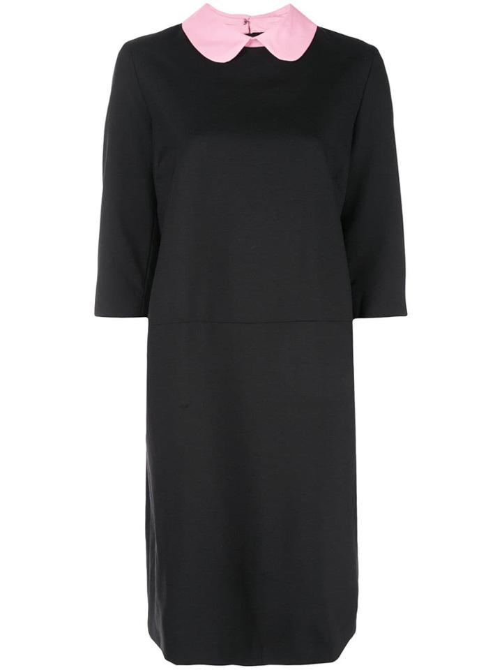 Marni Contrasting Collar Dress - Black