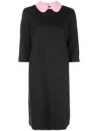Marni Contrasting Collar Dress - Black