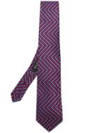 Etro Spotted Zigzag Tie - Blue