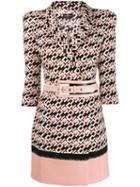 Elisabetta Franchi All-over Logo Dress - Pink