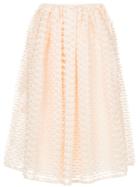 Cecilie Bahnsen Tuck Detail Voluminous Skirt - Pink