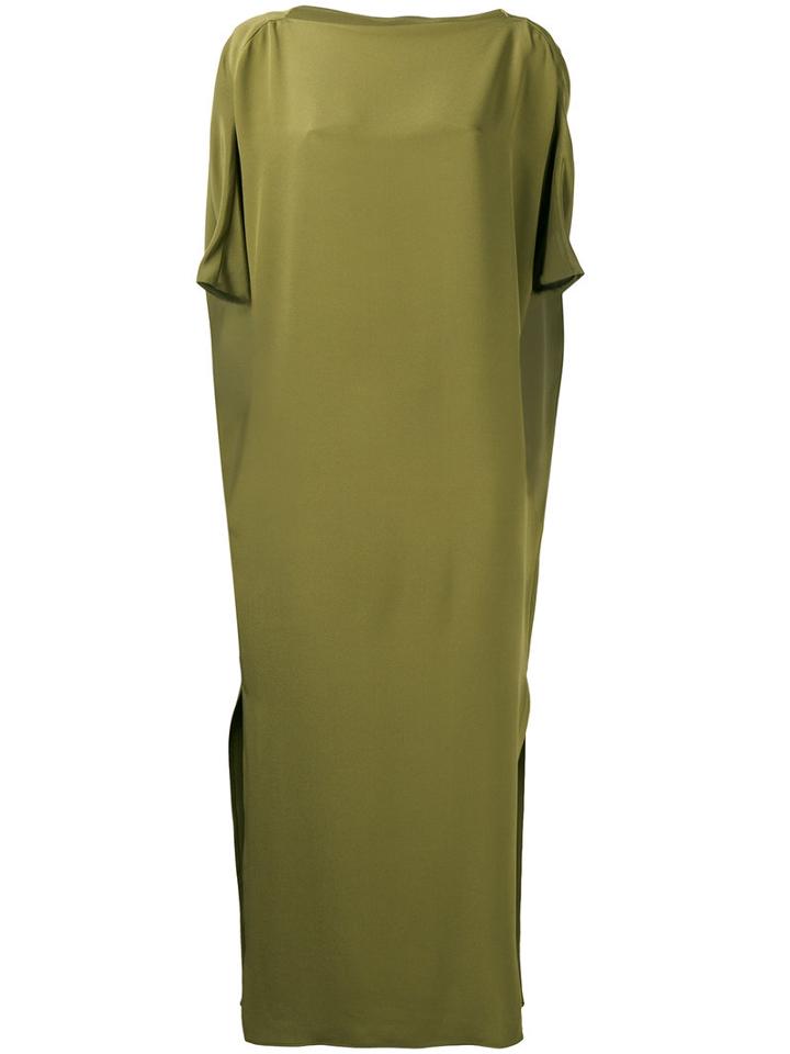 Gianluca Capannolo - Maxi T-shirt Dress - Women - Silk - 44, Green, Silk