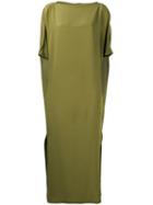 Gianluca Capannolo - Maxi T-shirt Dress - Women - Silk - 44, Green, Silk