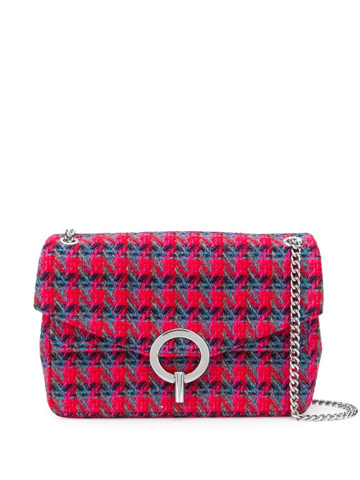 Sandro Paris Geometric Pattern Shoulder Bag - Red