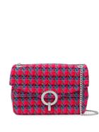 Sandro Paris Geometric Pattern Shoulder Bag - Red