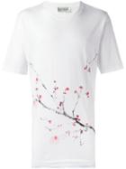 Faith Connexion Sakura Tree Print T-shirt, Men's, Size: Xs, White, Cotton