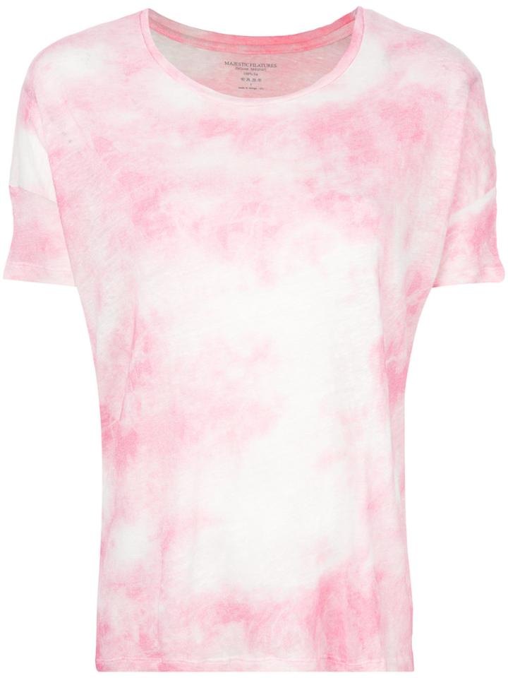 Majestic Filatures Tie Dye T-shirt - Pink & Purple