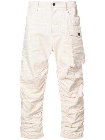 G-star Raw Research Gathered Design Cropped Trousers - White