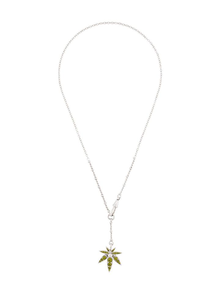 Vivienne Westwood Cannabis Orb Necklace - Silver