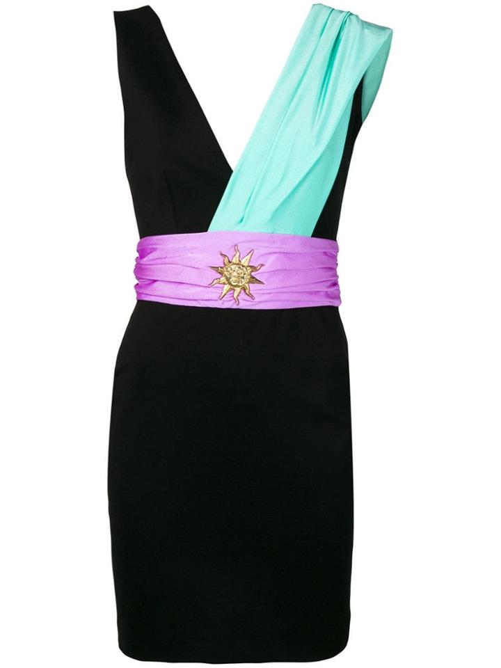 Fausto Puglisi Sash Detail Fitted Dress - Black