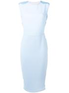 Rhea Costa - Backless Lace Trim Dress - Women - Cotton/viscose - 46, Blue, Cotton/viscose