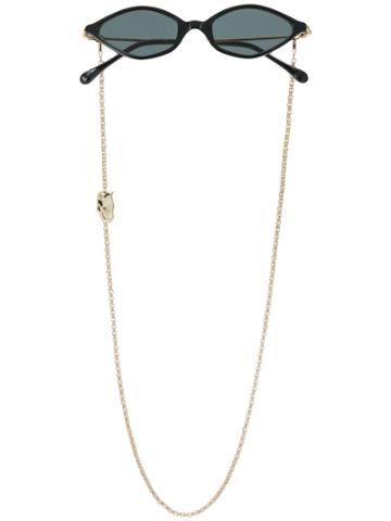 Linda Farrow Linda Farrow X Alessandra Rich Oval Shaped Sunglasses -