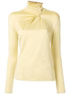 Irene Brooch Top - Yellow