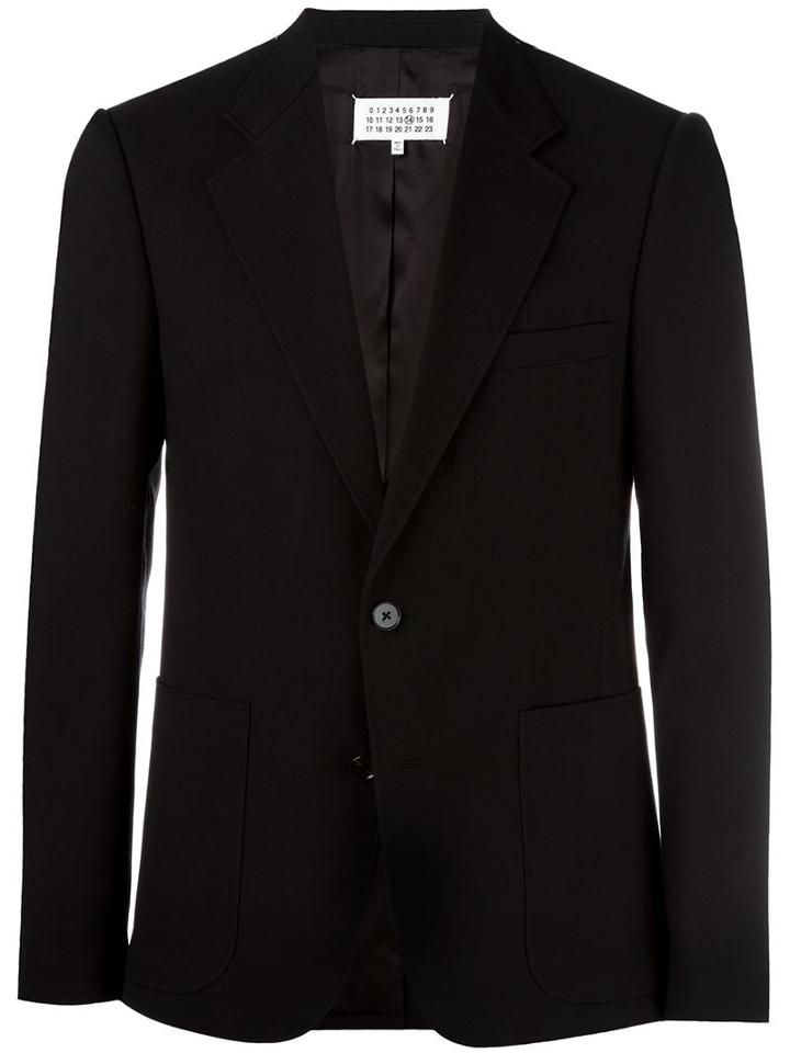 Maison Margiela Classic Blazer Jacket, Men's, Size: 50, Black, Wool/viscose/cotton
