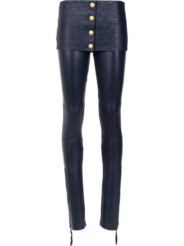 Andrea Bogosian Quilted Trousers - Blue