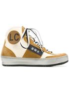 Leather Crown Bmx Hi-top Sneakers - Nude & Neutrals