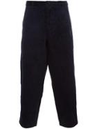 Comme Des Garçons Shirt Cropped Trousers, Men's, Size: Small, Blue, Cotton