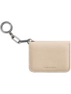 Burberry Link Detail Leather Id Card Case Charm - Nude & Neutrals