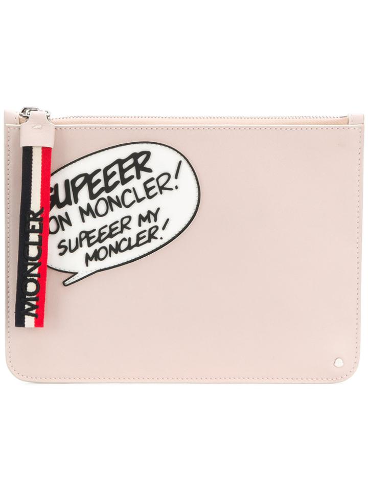 Moncler Comic Clutch - Pink & Purple